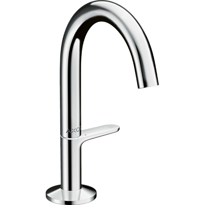 hansgrohe-Axor-One-basin-mixer-48010000-projection-122mm,-with-push-open-waste-set,-chrome